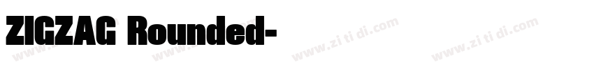 ZIGZAG Rounded字体转换